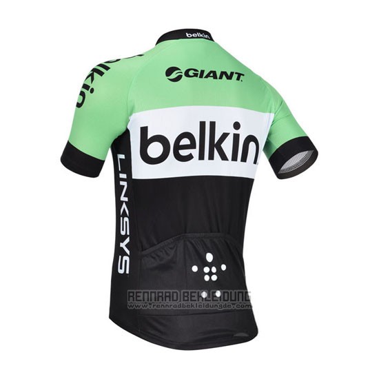 2013 Fahrradbekleidung Belkin Grun und Shwarz Trikot Kurzarm und Tragerhose - zum Schließen ins Bild klicken